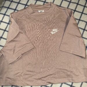Brand New Nike Pink Oversized Cropped Shirt